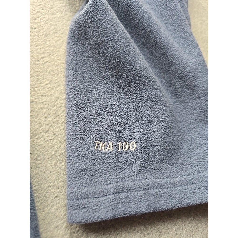 The North Face TKA 100 Fleece Pullover Sweater Men's L‎ Blue 1/4 Zip Lightweight - Picture 10 of 11